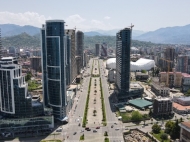 Residential complex of hotel type "New Wave" near the sea in the center of Batumi. 33-storey residential complex of hotel type "New Wave" on Heroes Alley, center of Batumi, Georgia. Photo 7