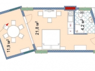 Новый комплекс гостиничного типа у моря в центре Батуми, Грузия. "Next orange". 20-этажный жилой комплекс гостиничного типа у моря на ул.Инасаридзе в Батуми, Грузия. Фото интерьера 5
