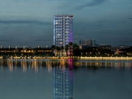 A new luxury complex of hotel type by the sea in the center of Batumi. 14-storey residential complex near the sea in the center of Batumi on Leha and Maria Kaczynski St., center of Batumi, Georgia. Photo 2