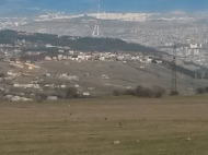 Участок в Тбилиси с видом на горы и город. Купить земельный участок в пригороде Тбилиси, Шиндиси. Фото 1