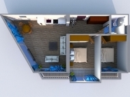 Комфортабельные апартаменты у моря в элитном комплексе "Аллея Палас" Батуми. Апартаменты гостиничного типа в ЖК "Alley Palace" Батуми, Грузия. Фото интерьера 5