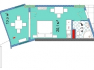 Новый комплекс гостиничного типа у моря в центре Батуми, Грузия. "Next orange". 20-этажный жилой комплекс гостиничного типа у моря на ул.Инасаридзе в Батуми, Грузия. Фото интерьера 2