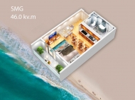 "SMG Palace" - новый жилой комплекс у моря в Махинджаури. Квартиры в новостройке у моря в Махинджаури, Грузия. План 4
