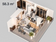 "Batumi Boulevard Residence" - Апартаменты у моря в ЖК гостиничного типа на Новом бульваре Батуми, Грузия. План 2