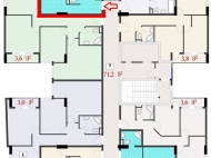 Продаю квартиру 41 кв.м в новом доме, чёрный каркас План 1