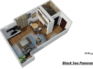 "Black Sea Panorama" - жилой комплекс гостиничного типа на берегу Черного моря в Махинджаури. Комфортабельные апартаменты в ЖК гостиничного типа на берегу Черного моря в Махинджаури, Грузия. План 1