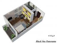 "Black Sea Panorama" - жилой комплекс гостиничного типа на берегу Черного моря в Махинджаури. Комфортабельные апартаменты в ЖК гостиничного типа на берегу Черного моря в Махинджаури, Грузия. План 10